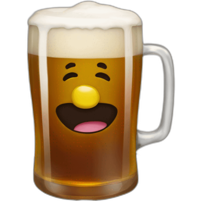 Melvin Jaminet drink a beer emoji