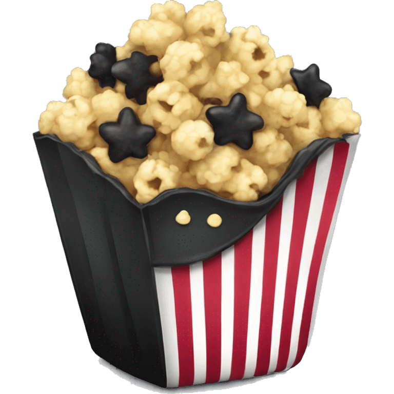 black pop corn emoji