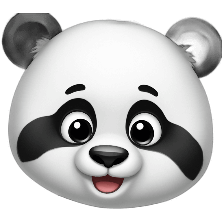 Panda saying bye emoji