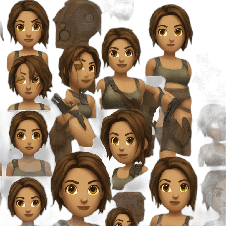 lara croft emoji