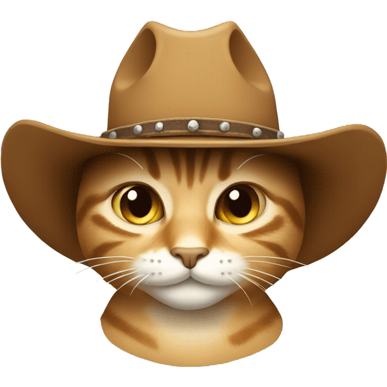 Cat with cowboy hat emoji