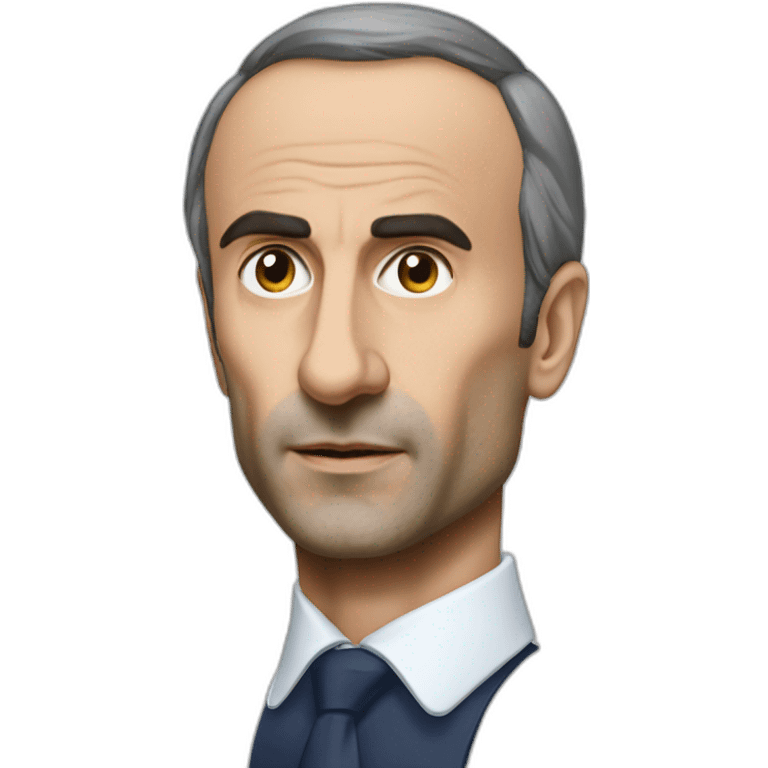 Combat de boxe macron vs Zemmour emoji