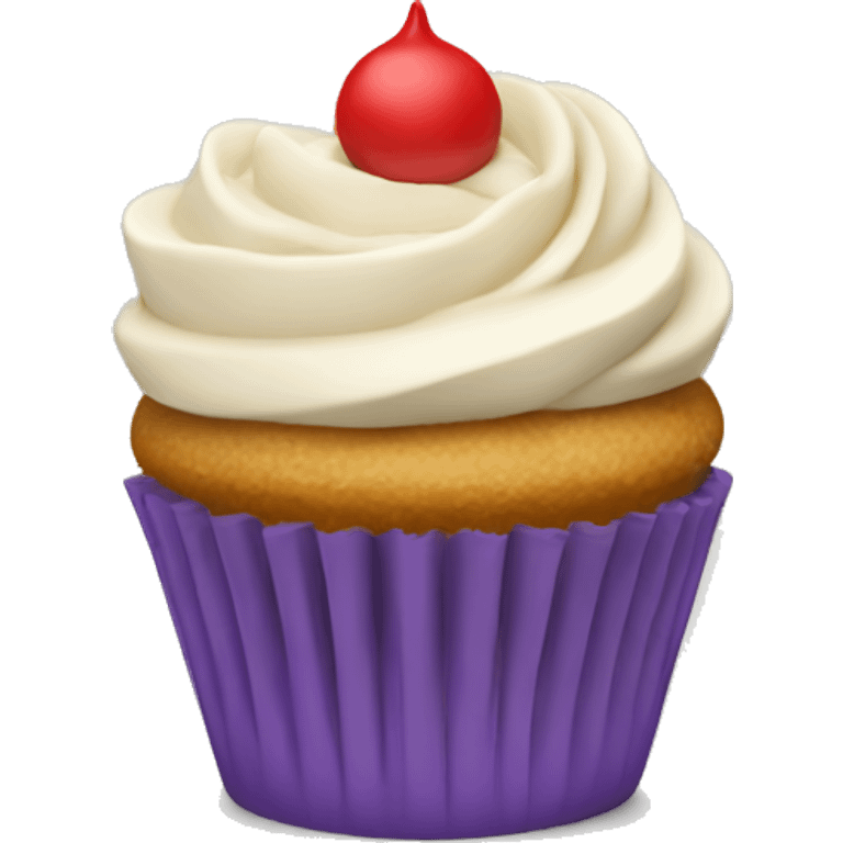 3d cupcake neutral emoji