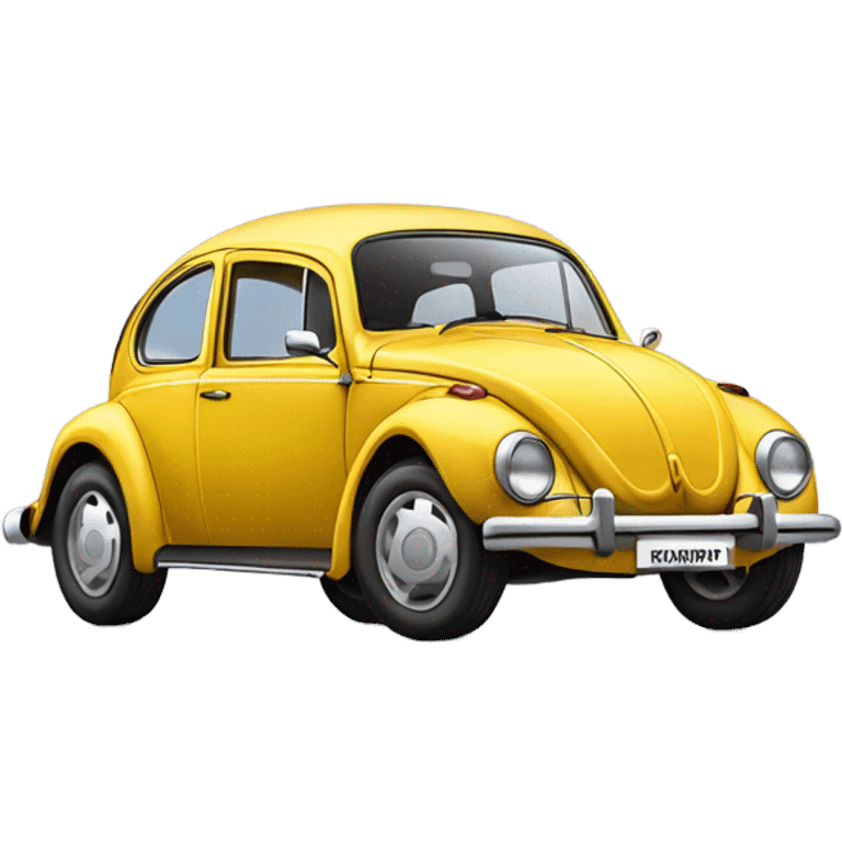 Volkswagen beetle wheelie emoji