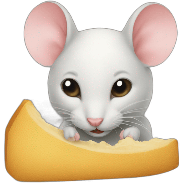 Mouse eat cat emoji