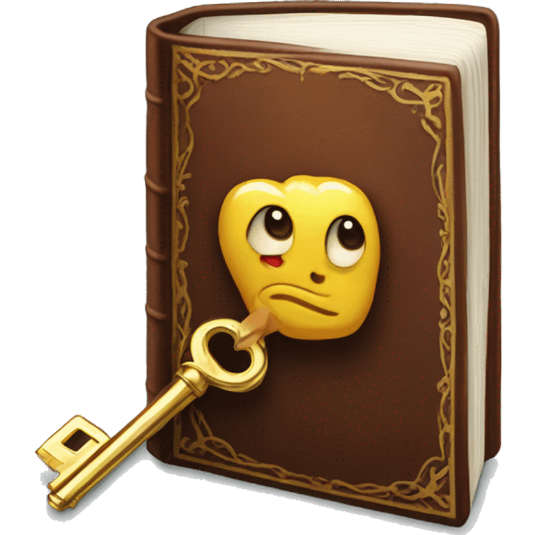 Book with a key emoji