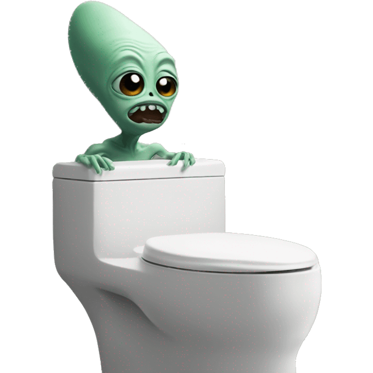 brow alien on the toilet emoji