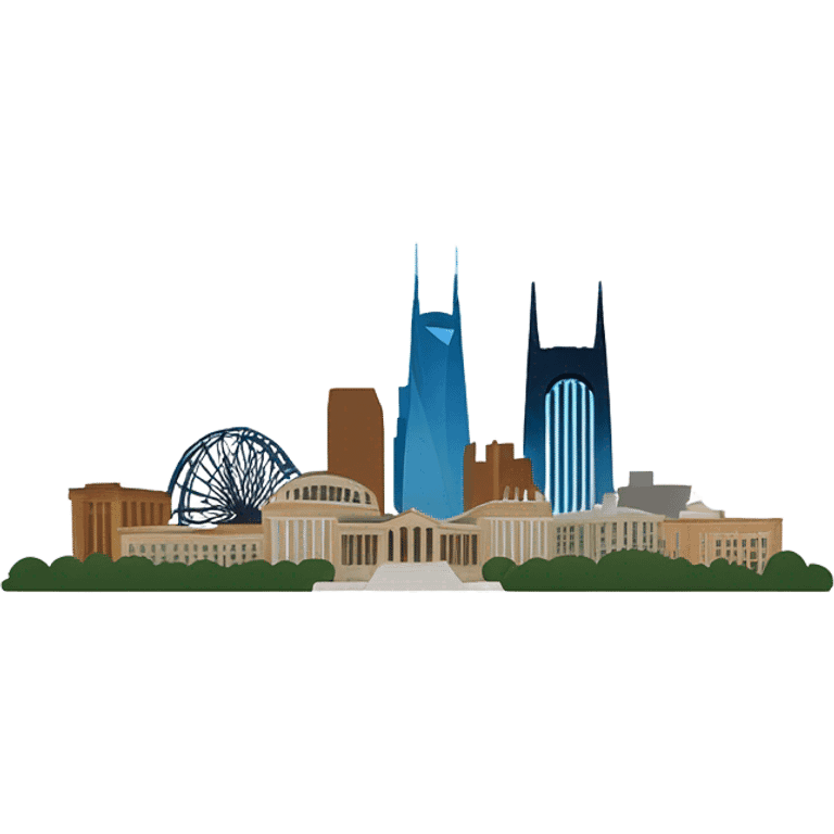 create a emoji of the NASHVILLE skyline emoji