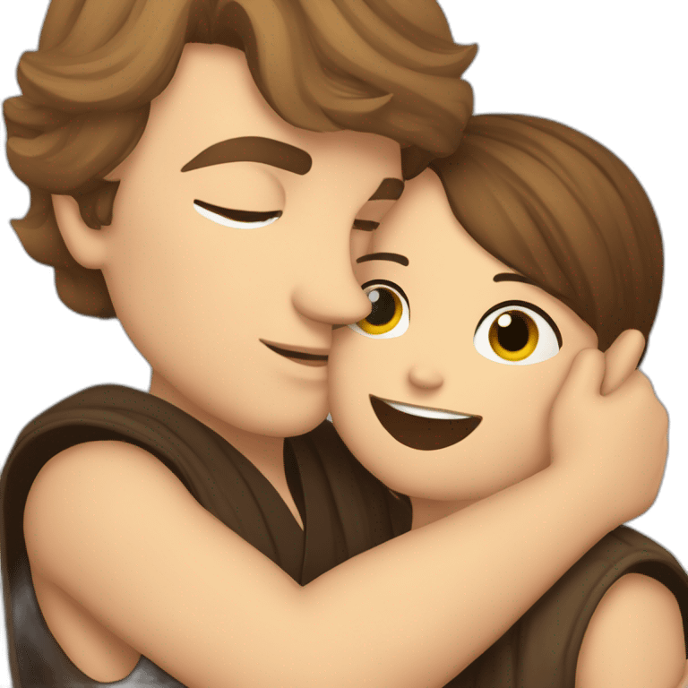 Anakin skywalker hugging 5 yong girl emoji