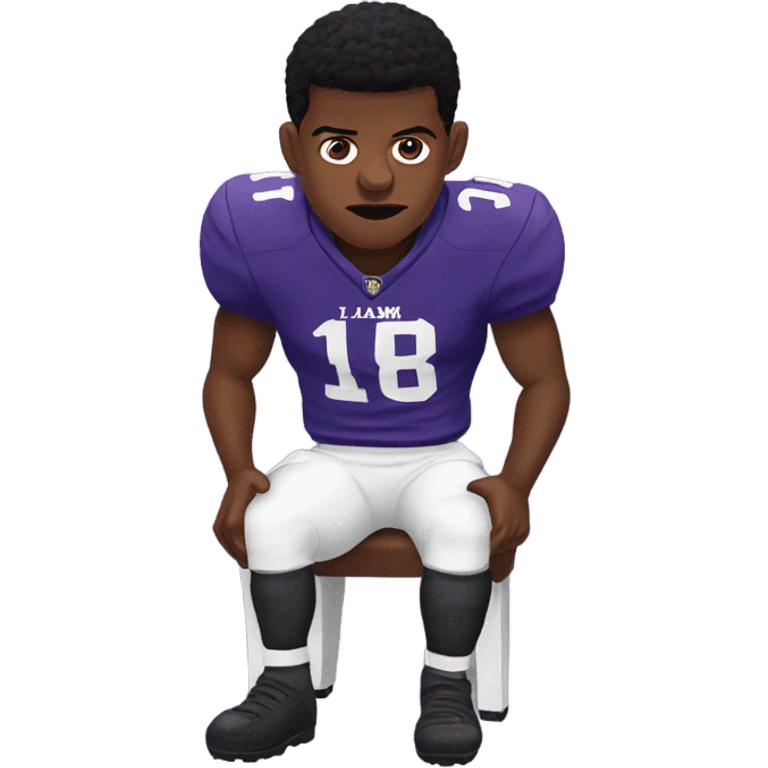 Lamar jackson riding goat emoji