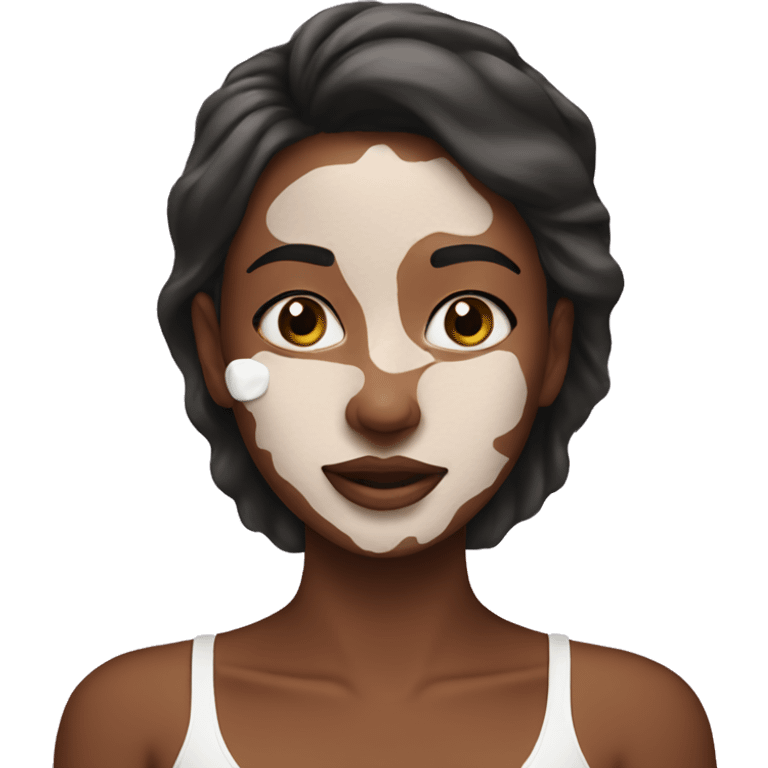 Girl doing a skincare  emoji