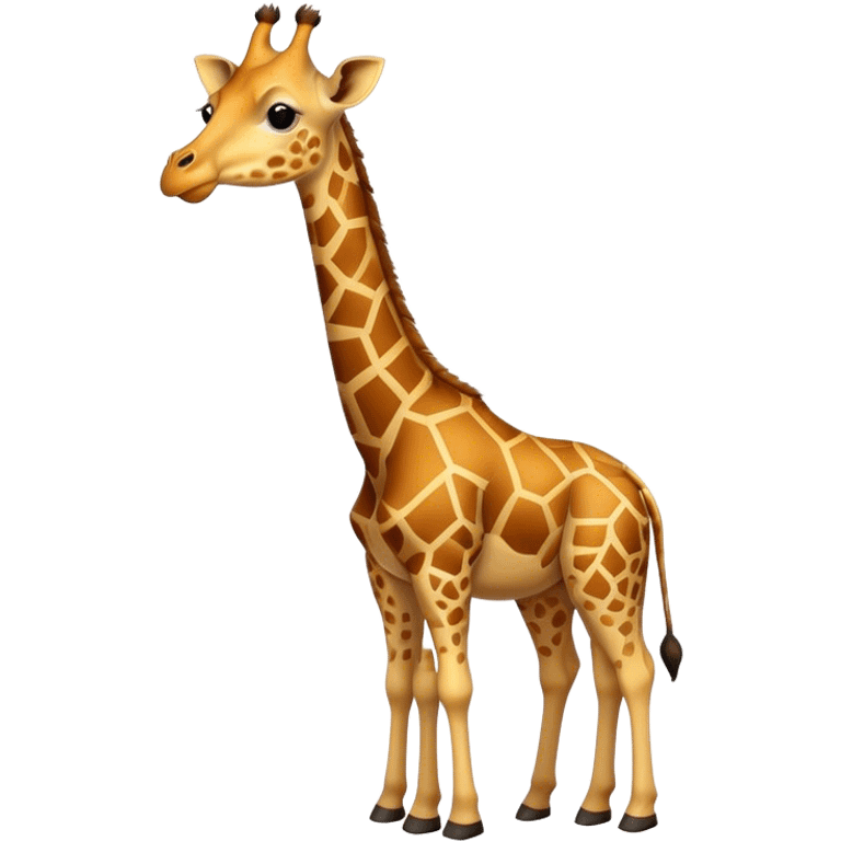 A giraph in a graph emoji