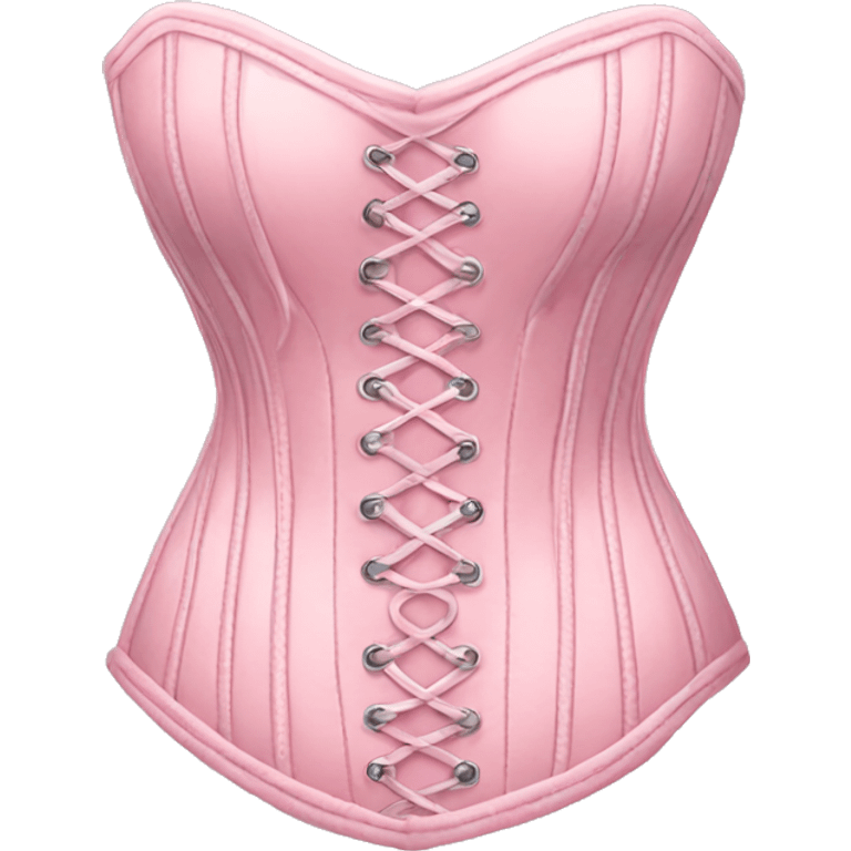 Pastel pink corset  emoji