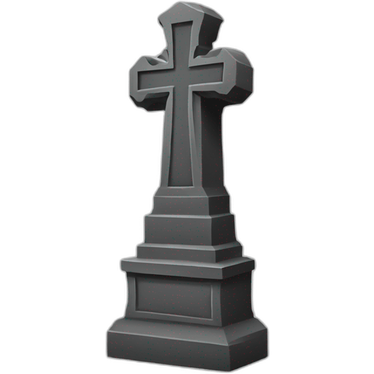 hard-to-see tombstone emoji