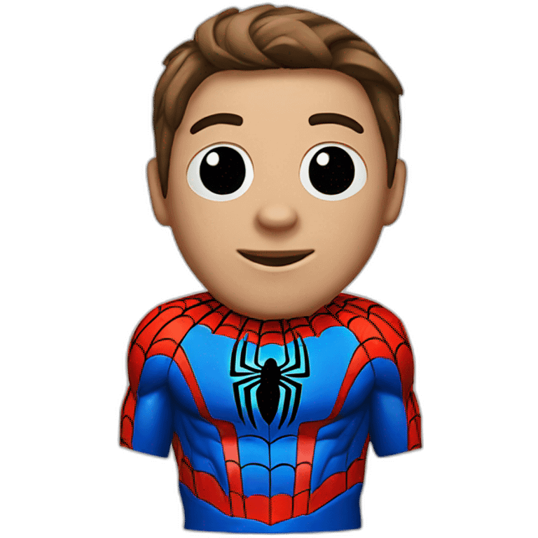 spiderman white emoji