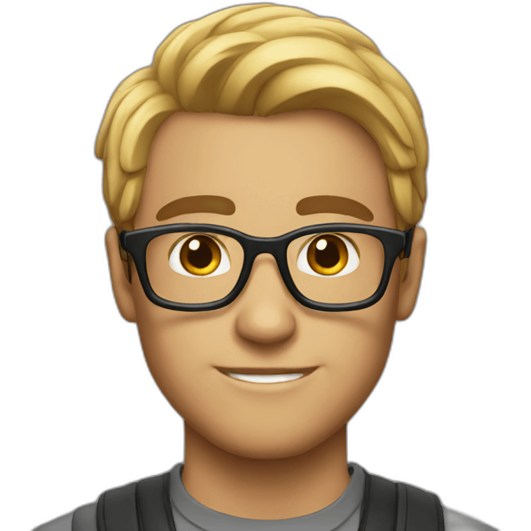 Millennial nerd emoji