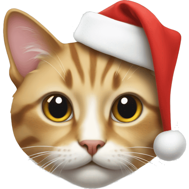 cat with santa hat  emoji