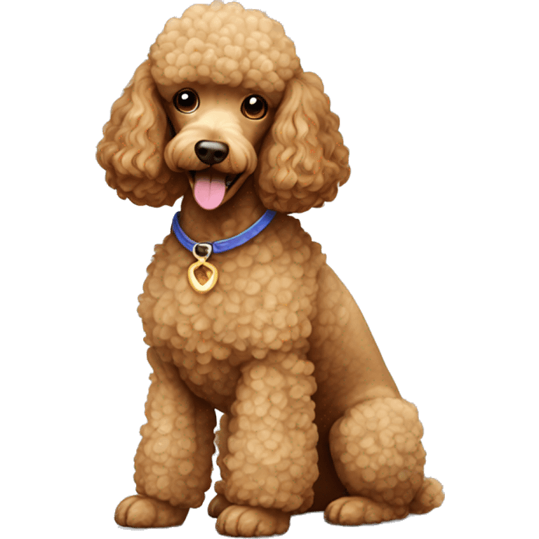 Light brown poodle dog emoji