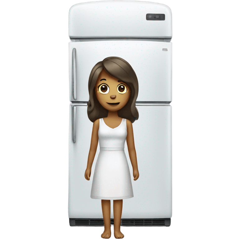 Fridge wearing dress  emoji