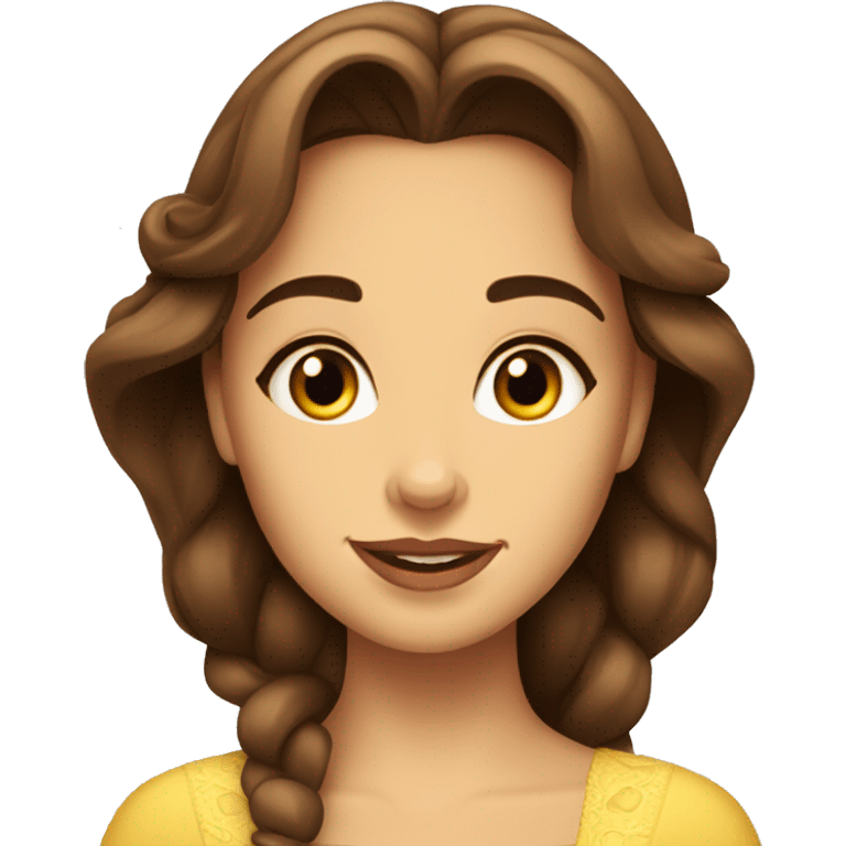 beauty and the beast belle emoji