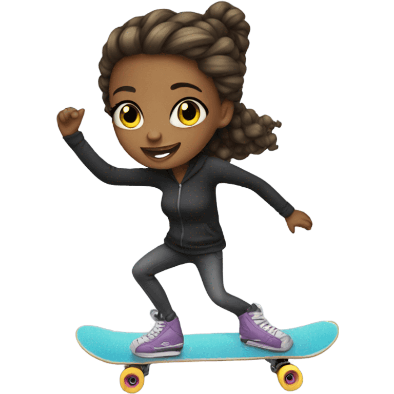 skate girl emoji