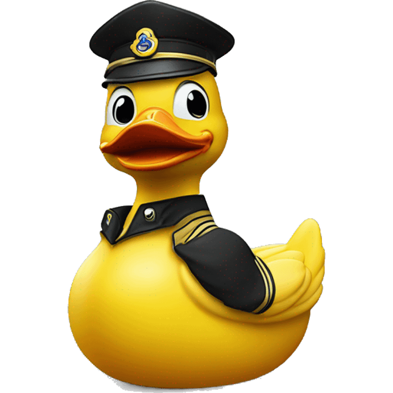 chibby rubber duck salute standing emoji