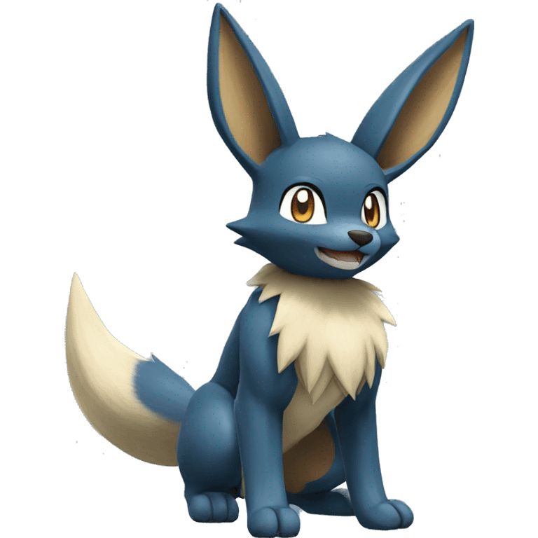 Lucario-Eevee full body emoji