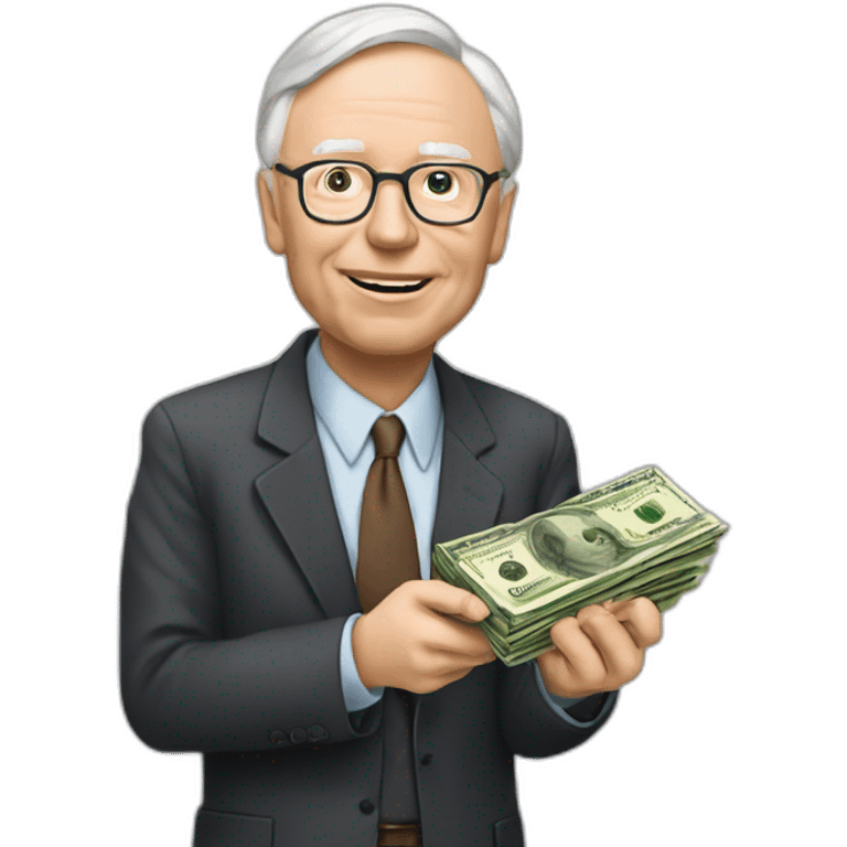 old charlie munger holding money  emoji