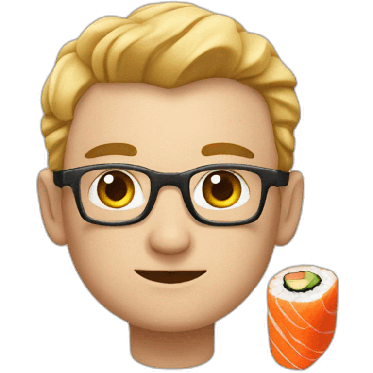 Newton sur sushis emoji