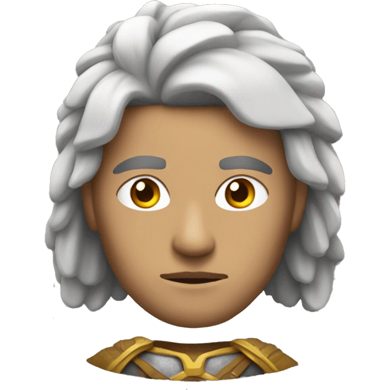 warrior,thoughtful,head, white man emoji