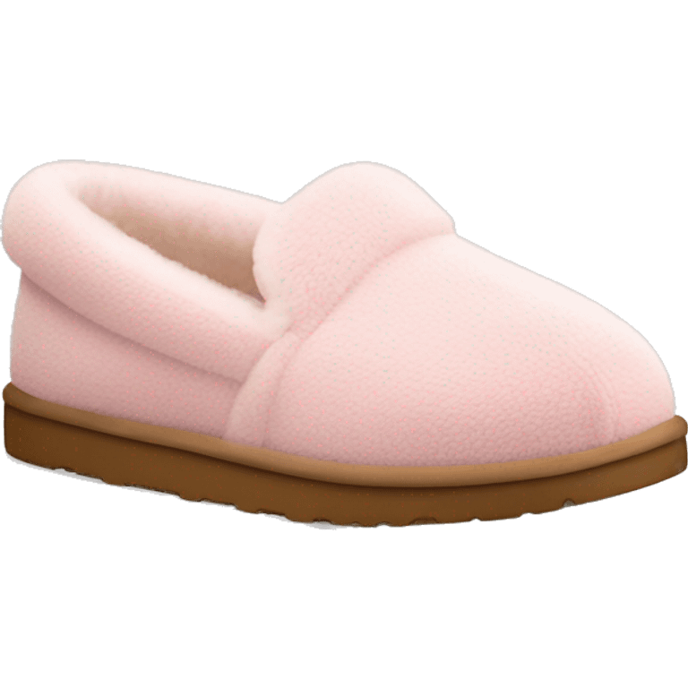 light pink UGG Tasman slippers emoji