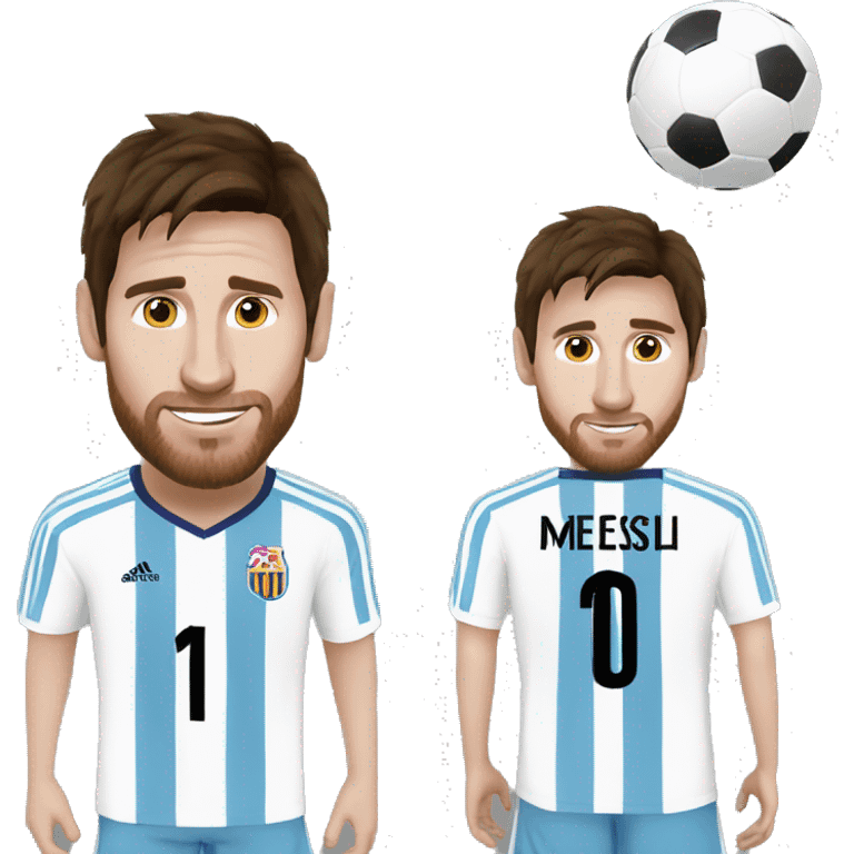 Messi et une chèvre  emoji