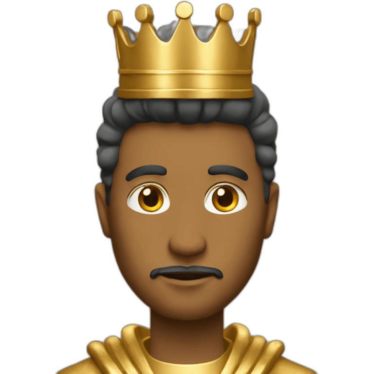 king with golden metallic coat emoji