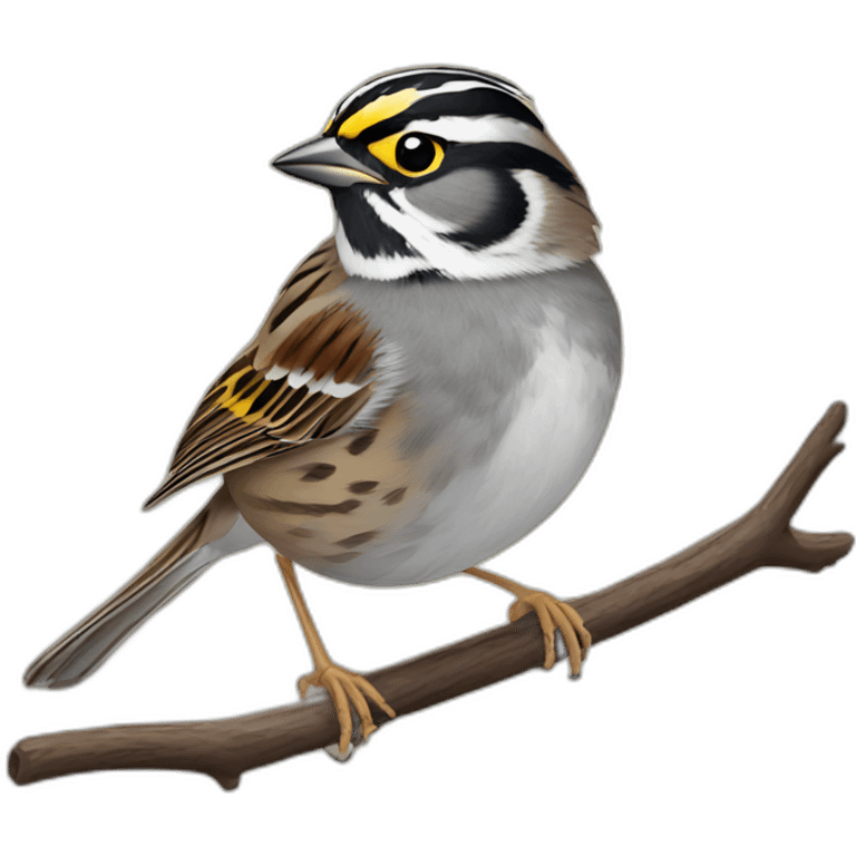 White throated sparrow emoji