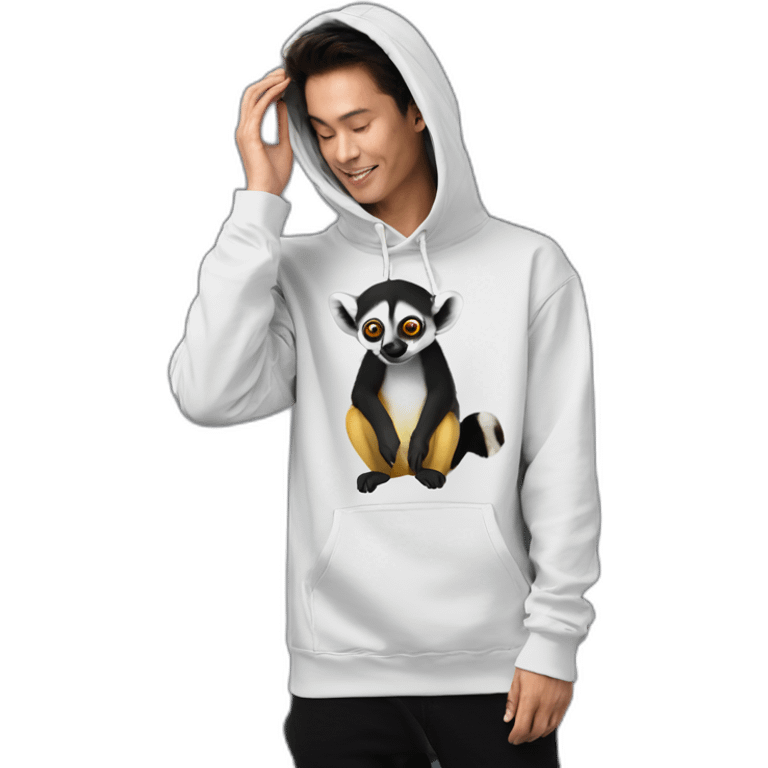 lemur-hoodie-black emoji