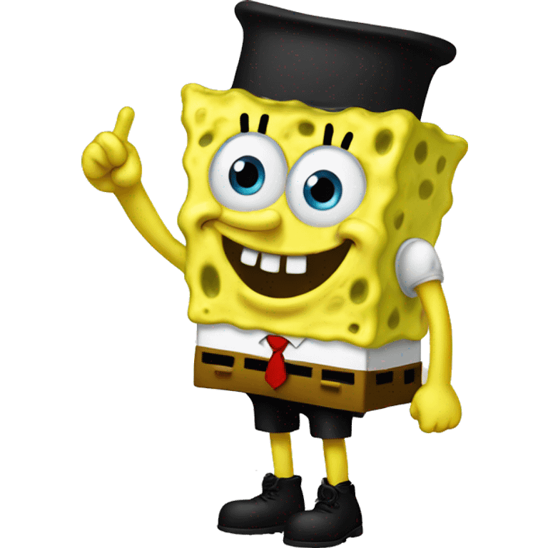 SpongeBob saluting  emoji