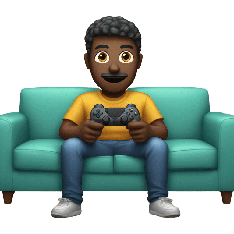 Person playing ps5 emoji