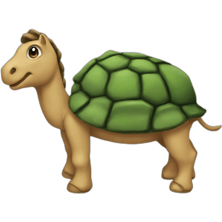 Cheval sur une tortue emoji