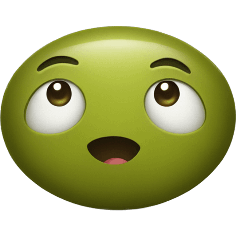 Green olive emoji