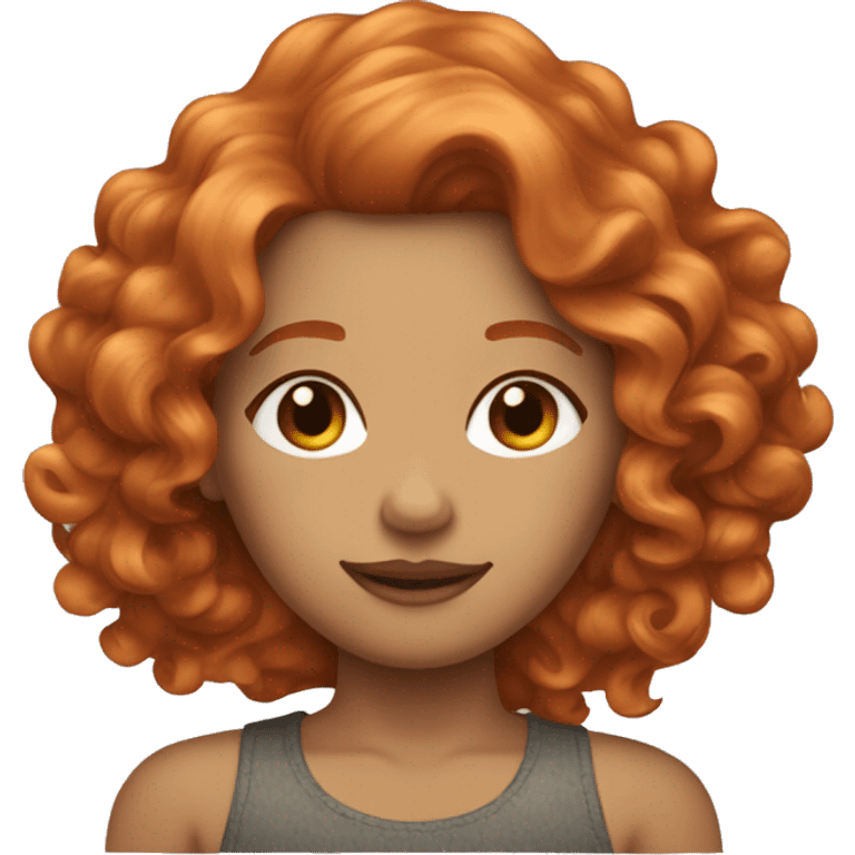 ginger wavy hair woma emoji