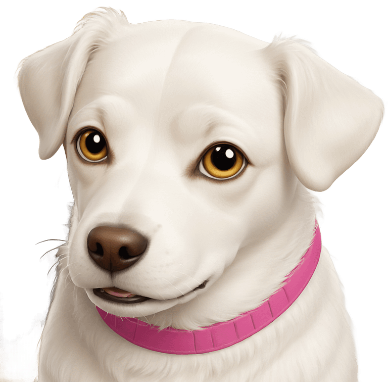 realistic dog portrait closeup emoji