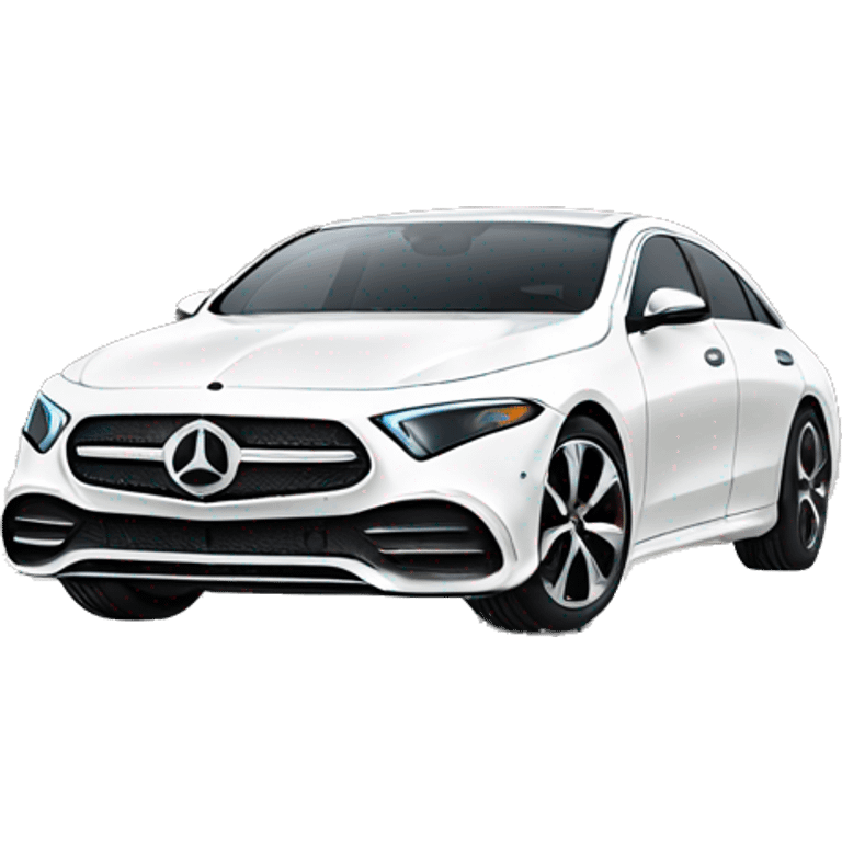 WHITE MERCEDES EQS SEDAN emoji