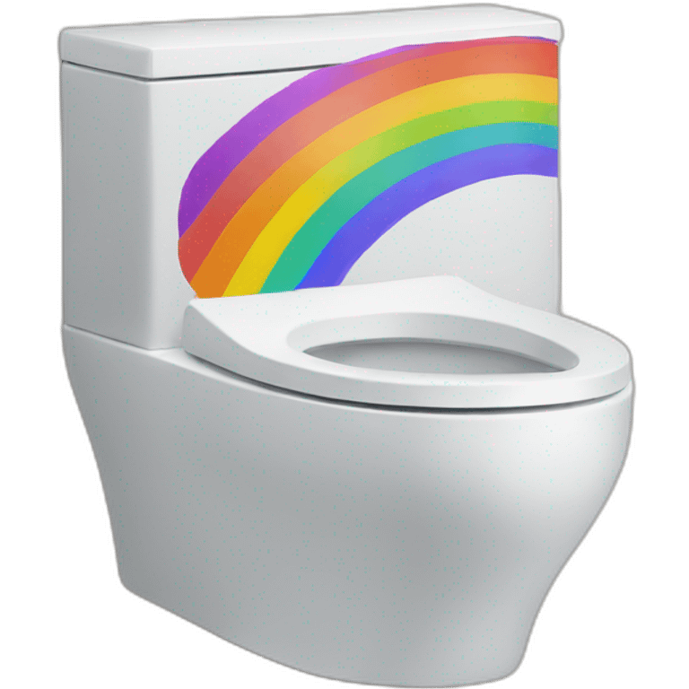 rainbow toilet emoji