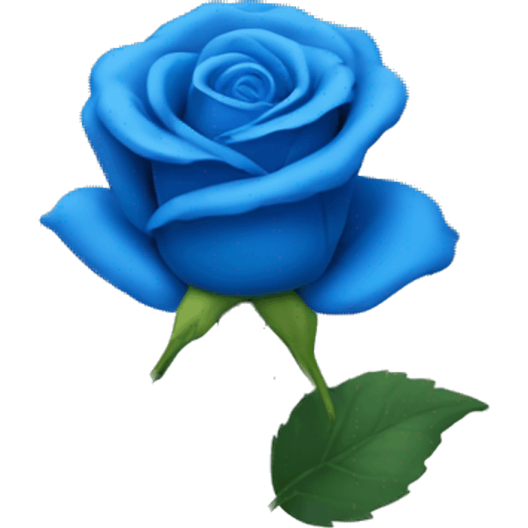 Blue rose with wings emoji