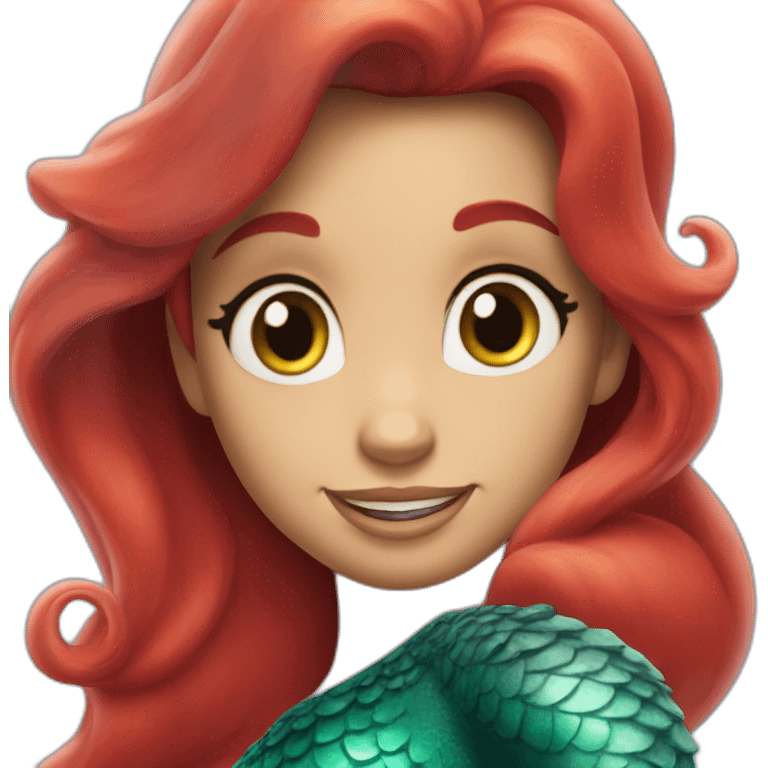 the little mermaid emoji