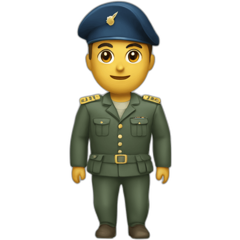 military blu barrete emoji