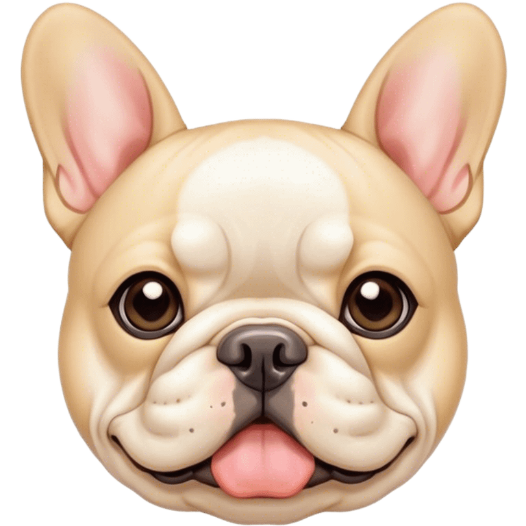 Cream color French bulldog  emoji