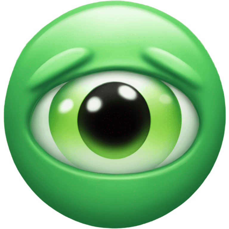 Green alien taking over the world emoji