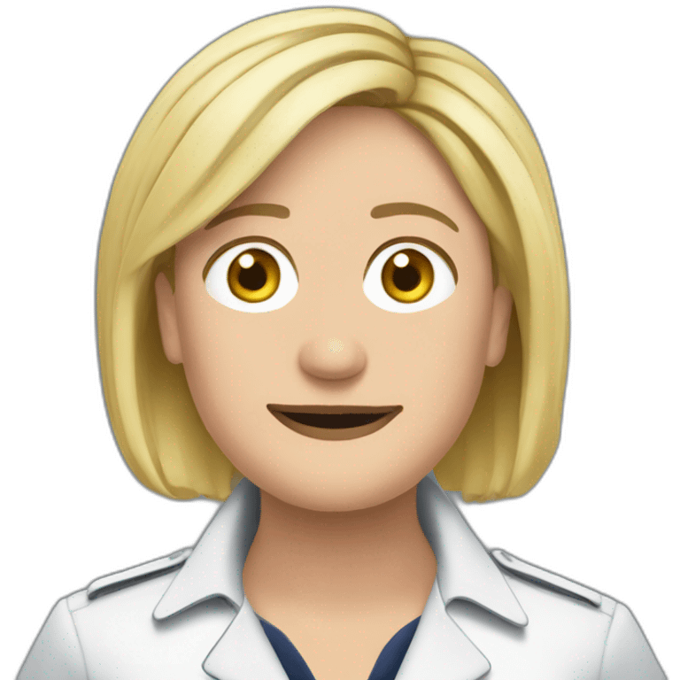 marine le pen tête emoji