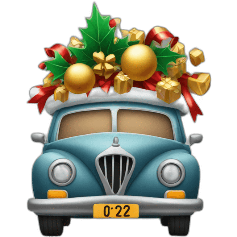 carro de navidad emoji